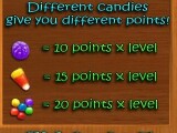A breakdown of the points on offer for each type of candy.