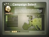 The campaign menu screen for War of the Roses.