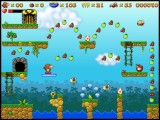 A typical level. Gather all the fruit, find the way to the portal.